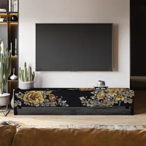 Hand-Painted Wooden TV Cabinet